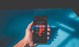 person holding iPhone