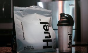 white and black plastic pack