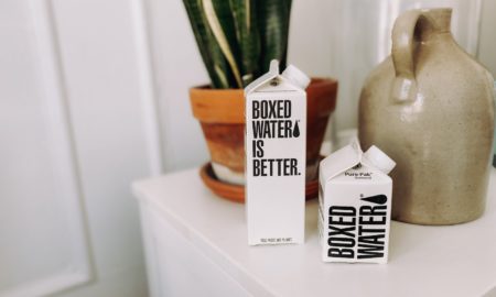 a vase sitting on a counter